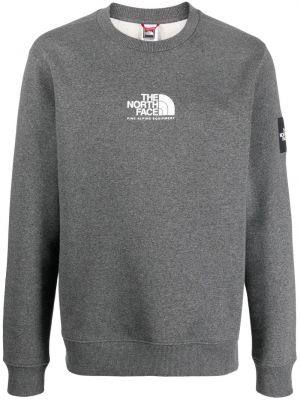 Trykt sweatshirt The North Face grå