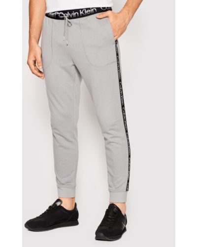 Pantaloni tuta Calvin Klein Performance grigio