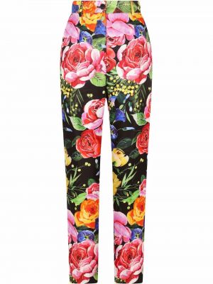 Панталон на цветя с принт Dolce & Gabbana