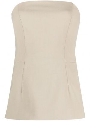 Woll top Tove beige