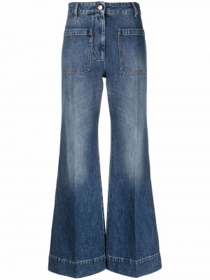 Flared jeans Victoria Beckham blå