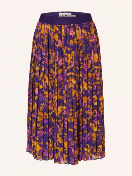 Плиссированная юбка Ichi фиолетовая