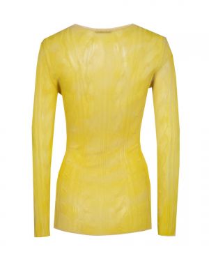 Пуловер Bottega Veneta желтый