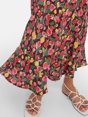 Květinové midi sukně Rixo