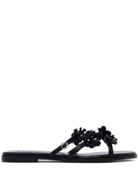 Pantofi cu model floral Susan Fang negru