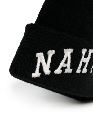 Kašmira vilnas cepure ar izšuvumiem Nahmias melns