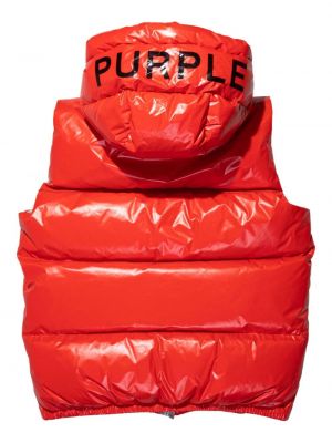 Weste mit kapuze mit print Purple Brand