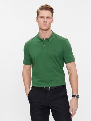 Polo marškinėliai Boss žalia