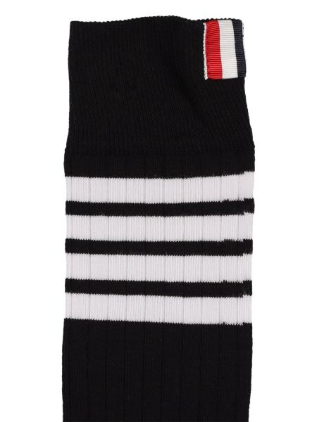 Calcetines de algodón Thom Browne negro