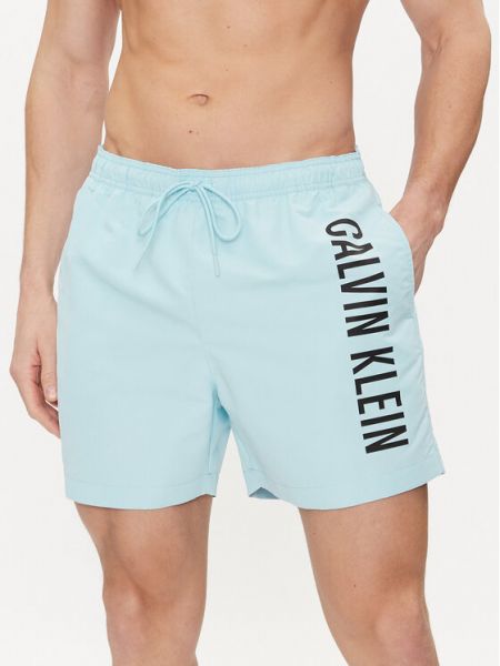 Szorty Calvin Klein Swimwear niebieskie