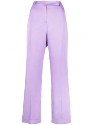 Pantalon droit taille haute Hebe Studio violet