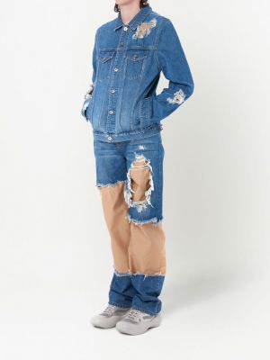 Kurtka jeansowa z przetarciami Jw Anderson