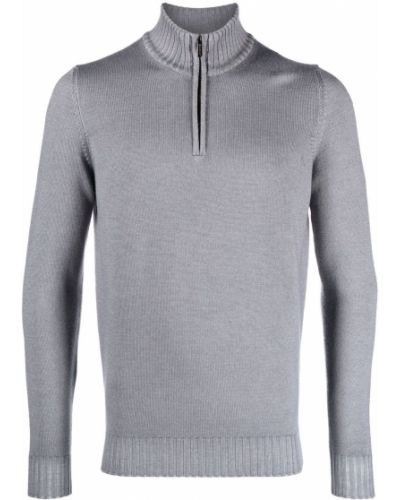 Pullover mit reißverschluss Moorer grau