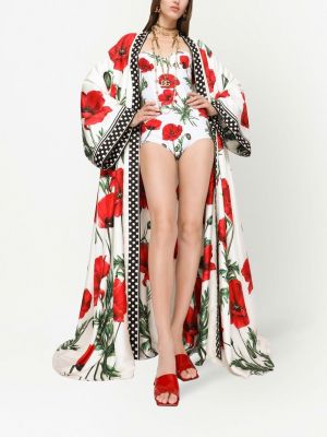 Seiden jacke mit print Dolce & Gabbana