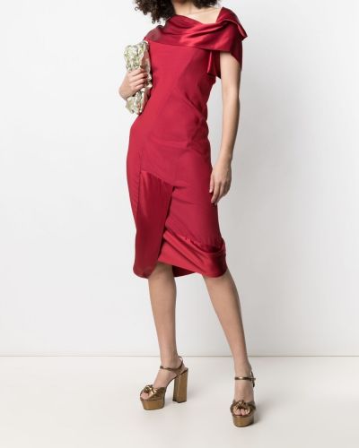 Vestido de cóctel asimétrico Vivienne Westwood rojo