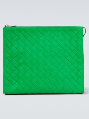 Bőr táska Bottega Veneta zöld