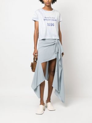 Drapované asymetrické midi sukně Acne Studios