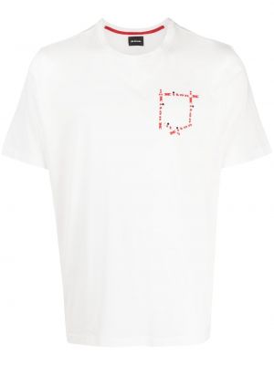 Kokvilnas t-krekls ar apdruku Kiton balts