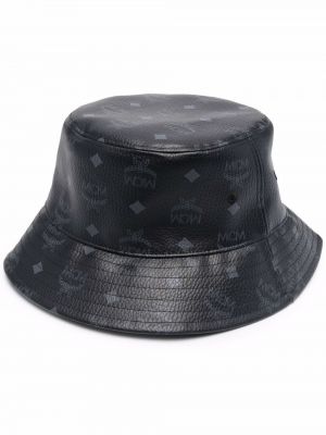 Raštuotas kepurė Mcm juoda