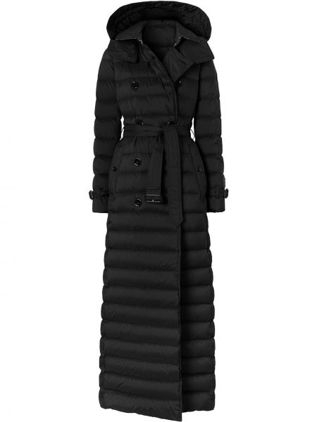 Пальто з капюшоном дуте Burberry, чорне
