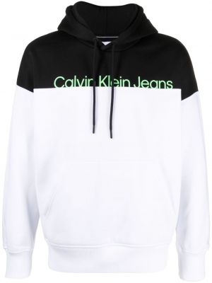 Raštuotas džemperis su gobtuvu Calvin Klein Jeans