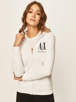 Bluza rozpinana Armani Exchange biała