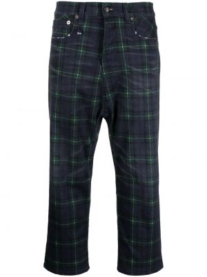 Pantalon à carreaux R13 vert