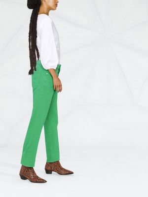 Rovné kalhoty Frame zelené