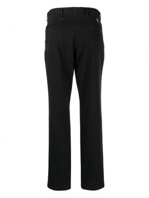 Rovné kalhoty s výšivkou se zebřím vzorem Ps Paul Smith černé
