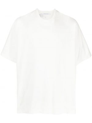 Oversize памучна тениска с принт Julius бяло