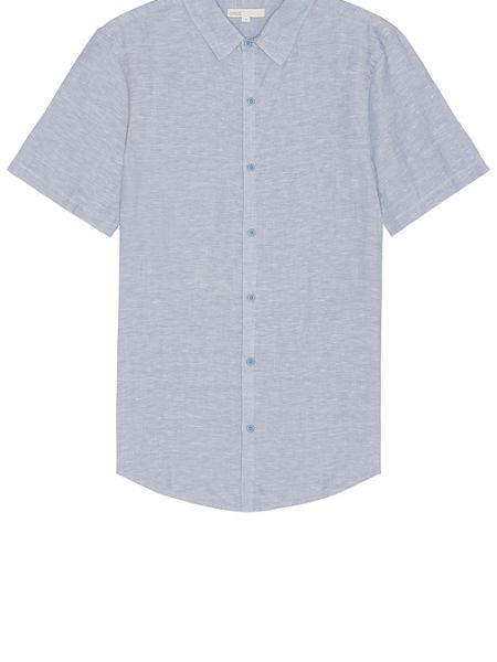 Camicia di lino Onia blu