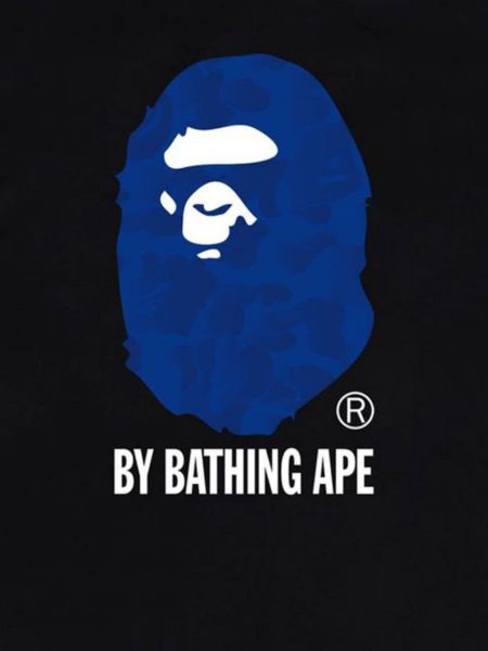 Kokvilnas t-krekls A Bathing Ape® melns