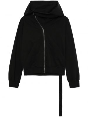 Asymmetrischer hoodie mit reißverschluss Rick Owens Drkshdw schwarz