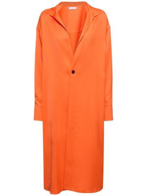Viskózová bunda Ferragamo oranžová