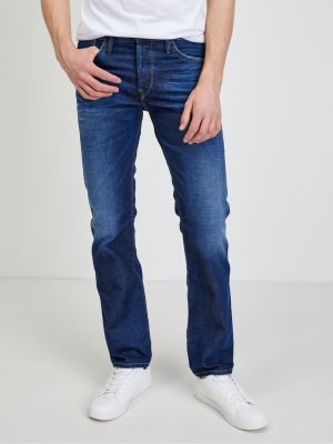 Priliehavé džínsy s rovným strihom Pepe Jeans modrá
