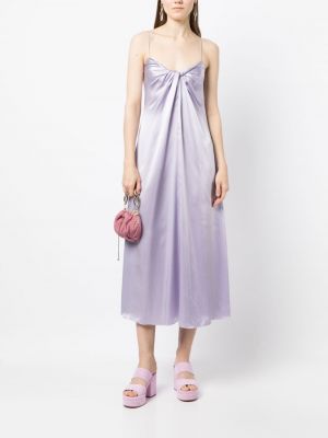 Fialové koktejlové šaty Rosetta Getty