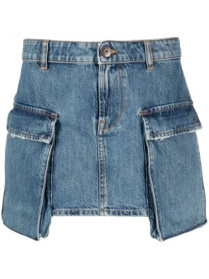 Džínsová sukňa s vreckami 3x1 modrá