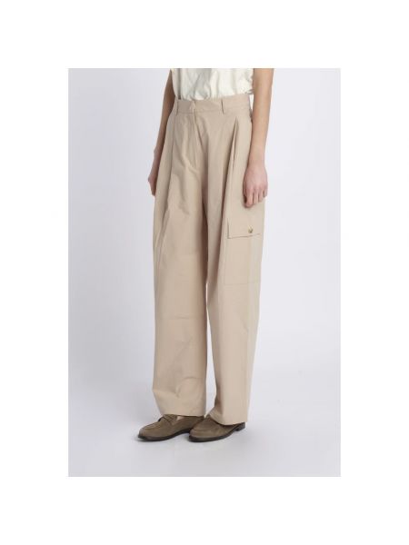 Pantalones cargo de algodón Attic And Barn beige