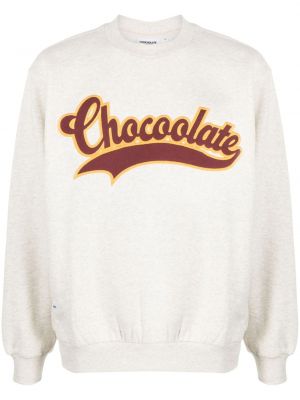 Jersey sweatshirt mit stickerei Chocoolate