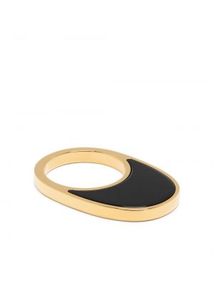 Lakkozott gyűrű Coperni aranyszínű
