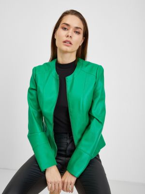 Priliehavá bunda na zips z polyesteru Orsay - zelená
