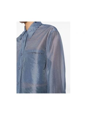 Camisa transparente Low Classic azul