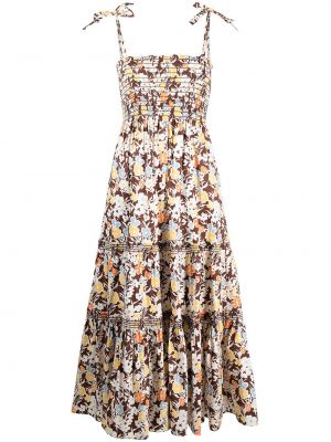 Trykt floral dress Tory Burch brun