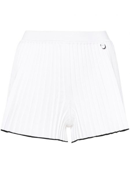 Shorts en tricot plissées Jacquemus blanc