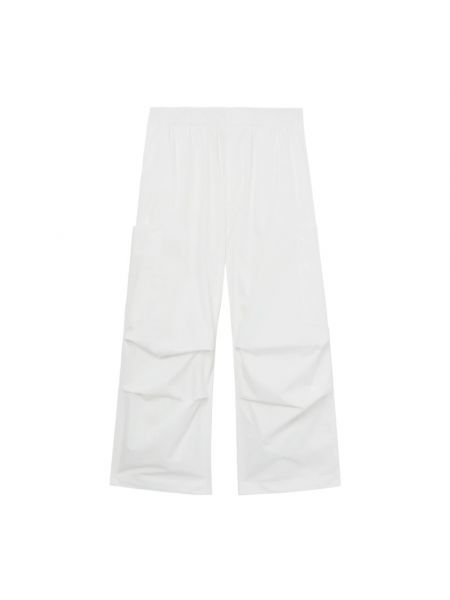 Białe spodnie relaxed fit Sunnei