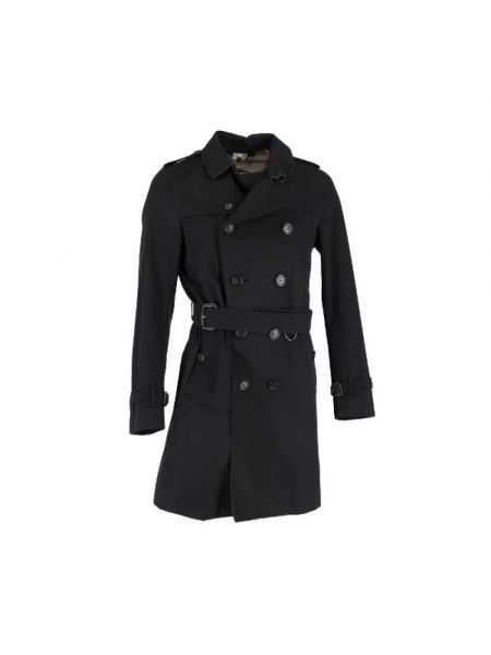 Płaszcz bawełniany retro Burberry Vintage czarny