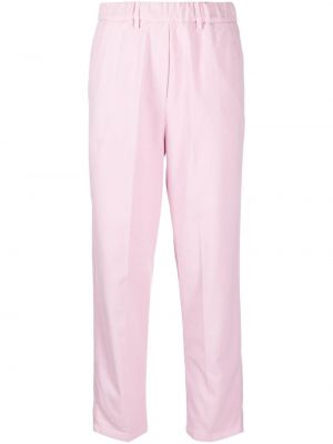 Βαμβακερό παντελόνι με ίσιο πόδι Alysi ροζ