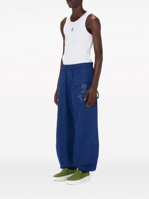 Spodnie sportowe z nadrukiem Jw Anderson niebieskie