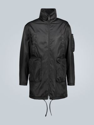 Палто с джобове Prada черно