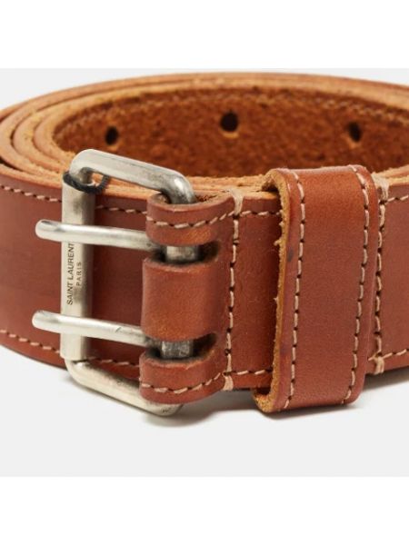 Cinturón Yves Saint Laurent Vintage marrón